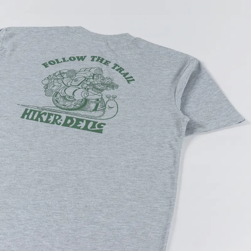 Hikerdelic Follow The Trail T Shirt Grey Marl-4