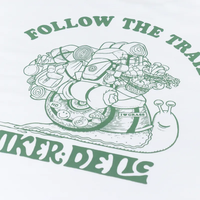 Hikerdelic Follow The Trail T Shirt White-5
