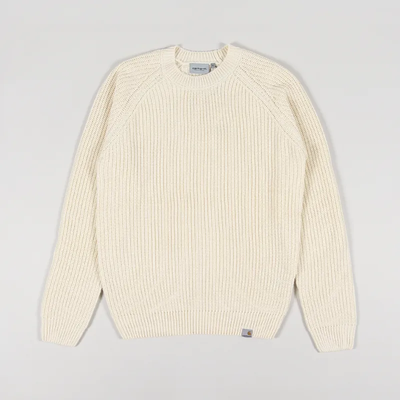 Carhartt WIP Mens Forth Sweater Calico Off White