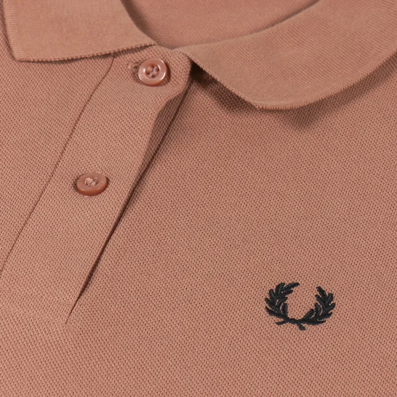 Fred Perry Womens Short Sleeve Polo Shirt Light Rust