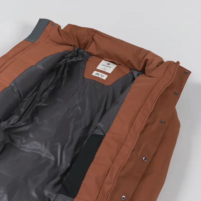 Snow Peak Fire-Resistant 2-Layer Down Jacket Orange-7