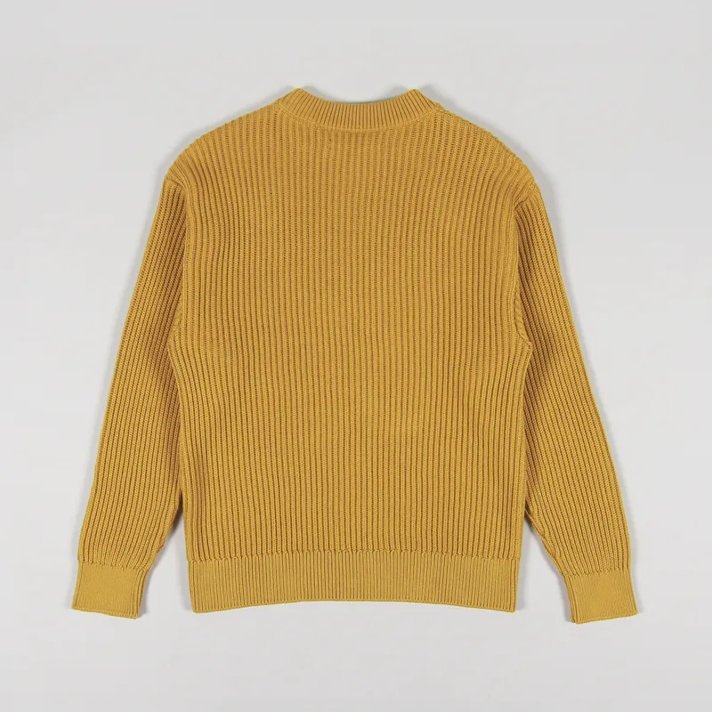 Nudie Jeans Frank Chunky Rib Sweater Saffron