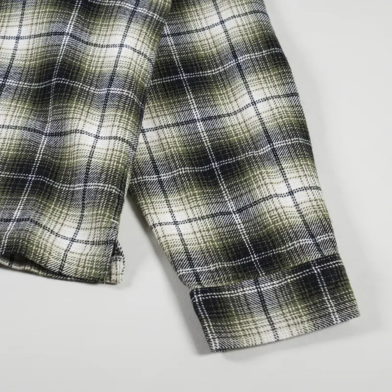 Stussy Frank Plaid Zip Shirt Taupe-7