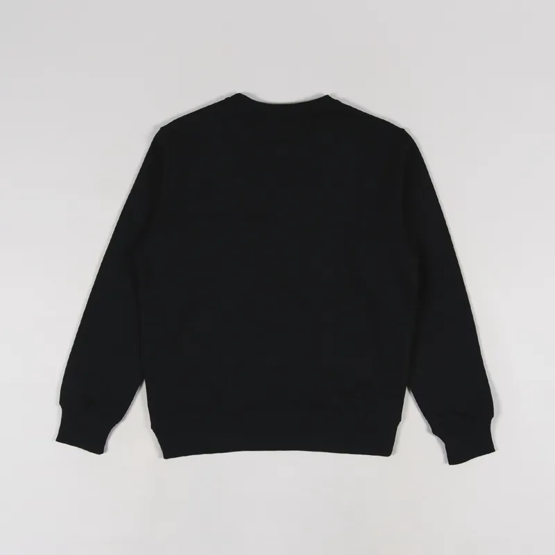 Nudie Jeans Frasse Logo Sweatshirt Black-1