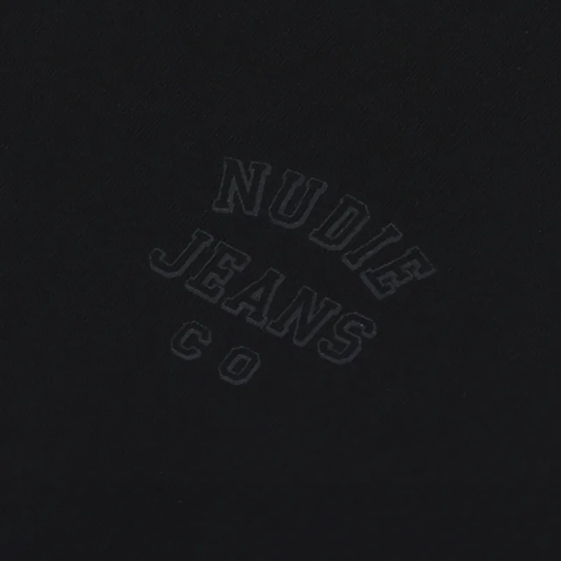 Nudie Jeans Frasse Logo Sweatshirt Black-4