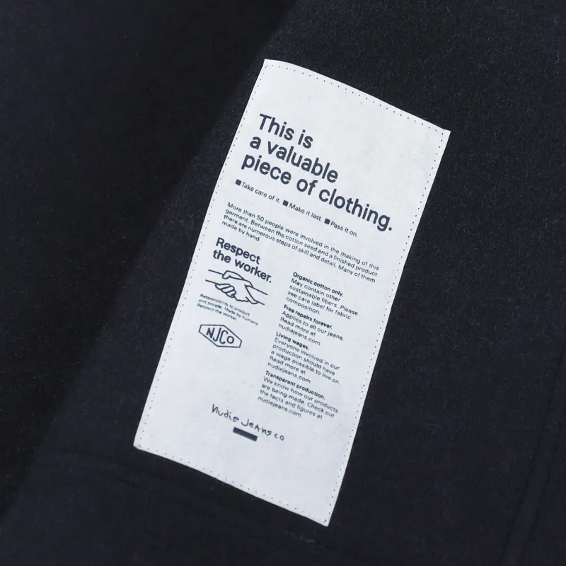 Nudie Jeans Fred Cloth Jacket Navy-8