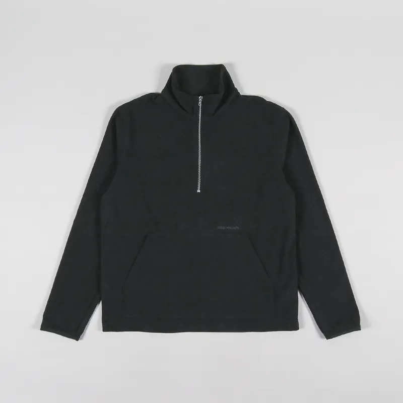 Norse Projects Frederik Half Zip Fleece Black
