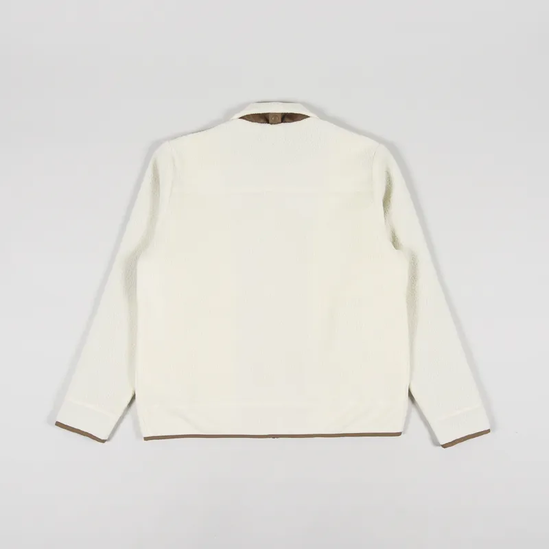 Norse Projects Frederik Fleece Full Zip Jacket Ecru-2