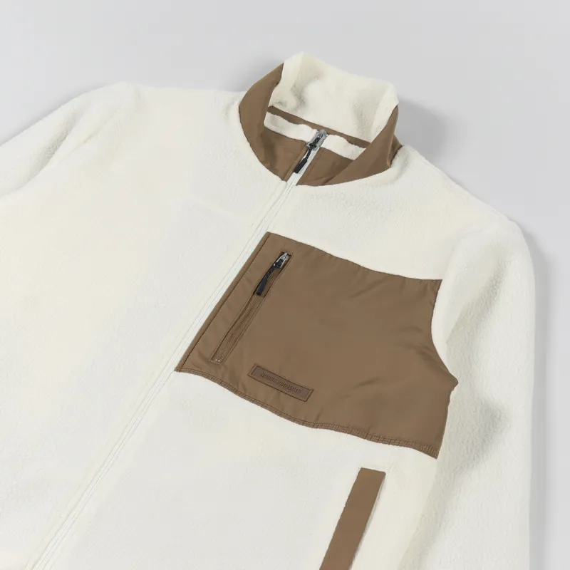 Norse Projects Frederik Fleece Full Zip Jacket Ecru-3