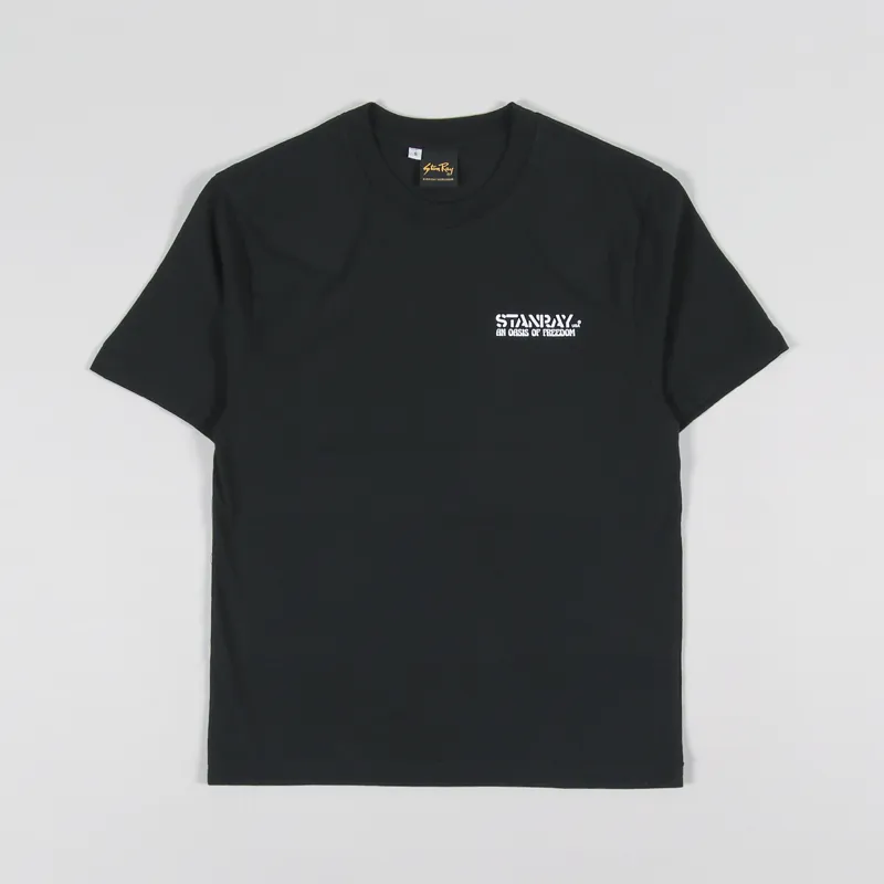 Stan Ray Freedom Stencil T Shirt Black