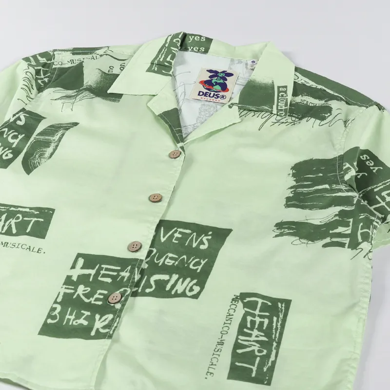 Deus Ex Machina Womens Freq Flag Shirt Sunny Multi-4