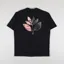 Magenta Frida Plant T Shirt Black