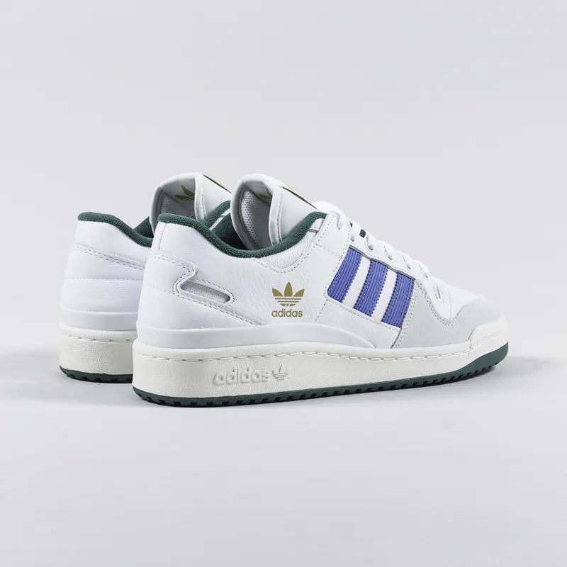 Adidas Skateboarding Forum 84 Low ADV Shoes White Blue Green-3
