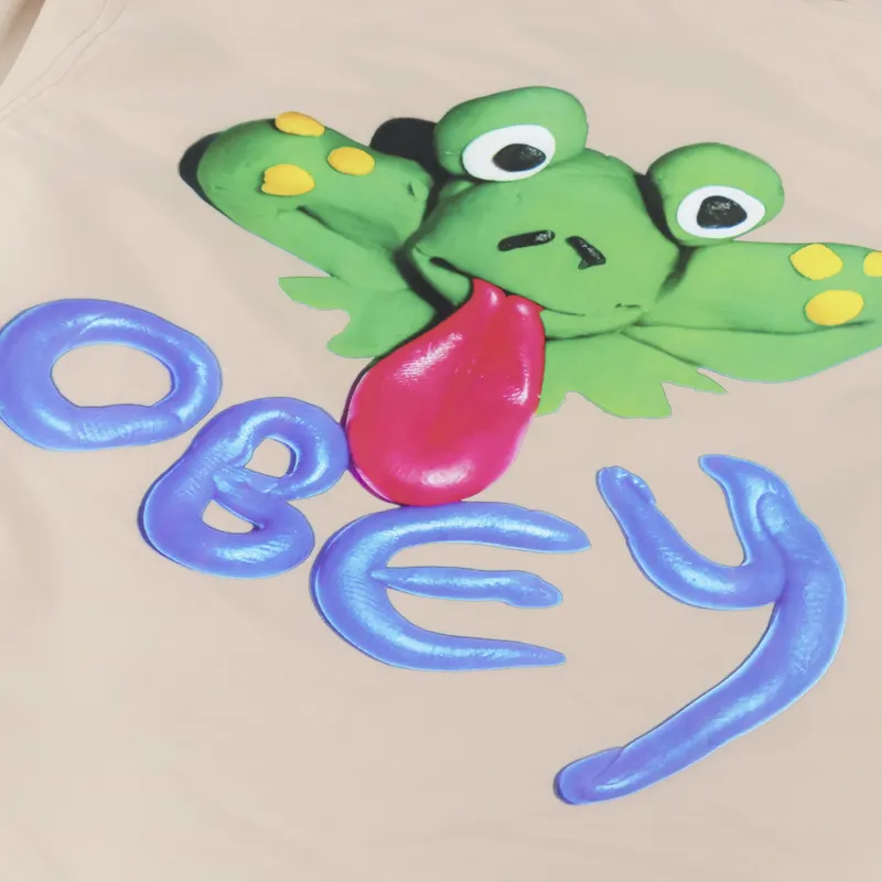 Obey Froggy Coach Jacket Irish Cream-6