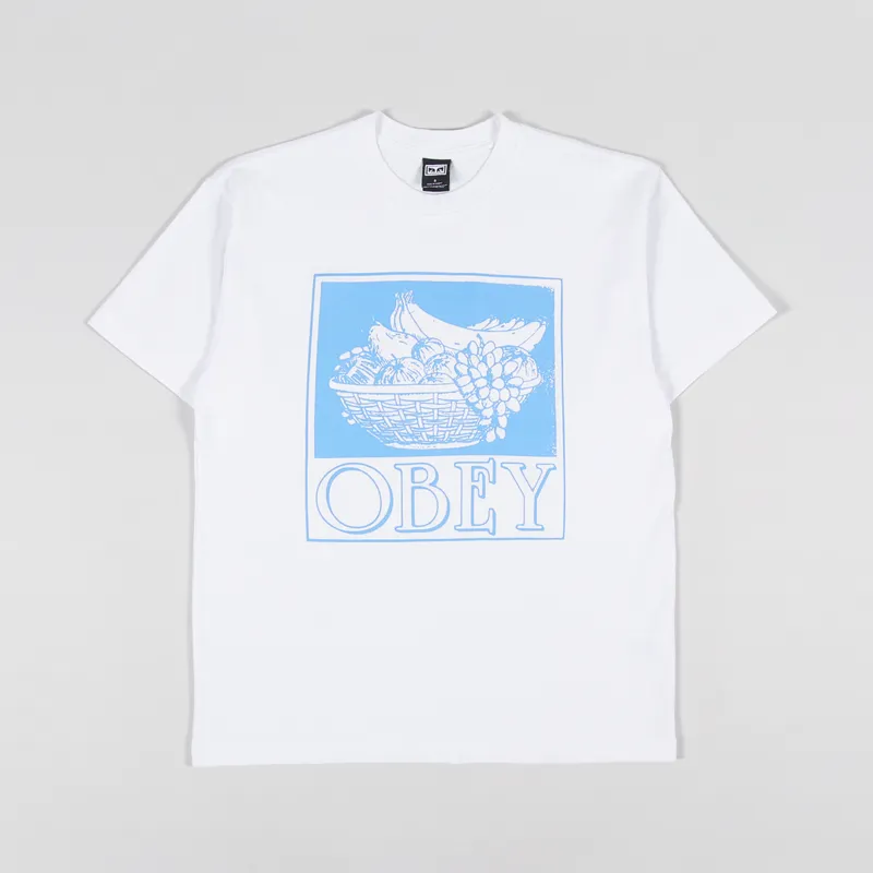 Obey Fruit Basket T Shirt White