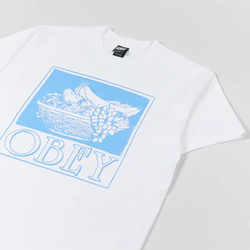 Obey Fruit Basket T Shirt White-2