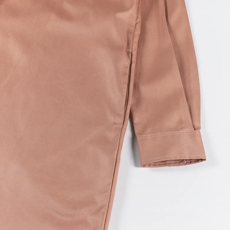 Fred Perry Womens Fishtail Hem Shirt Dress Light Rust
