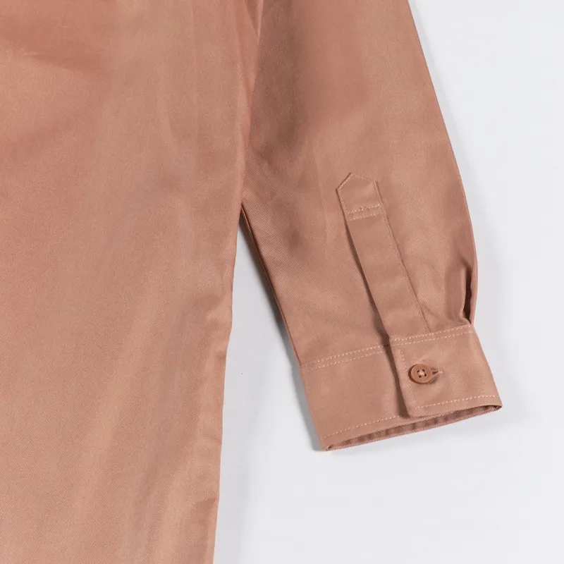 Fred Perry Womens Fishtail Hem Shirt Dress Light Rust