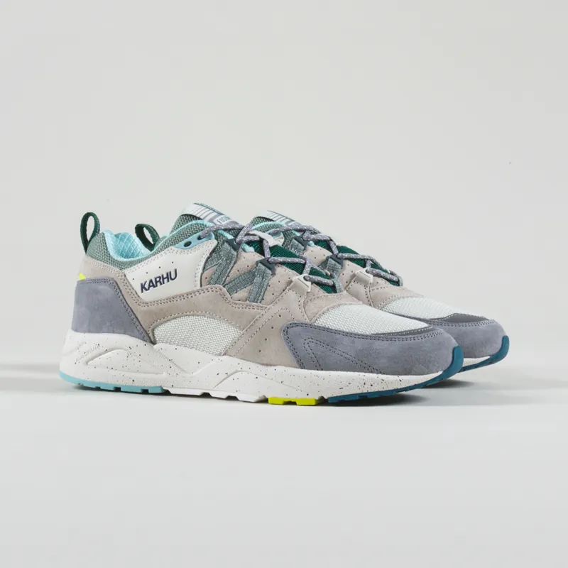 Karhu Mens Trainers Fusion 2.0 Shoe Ultimate Grey Iceberg Green