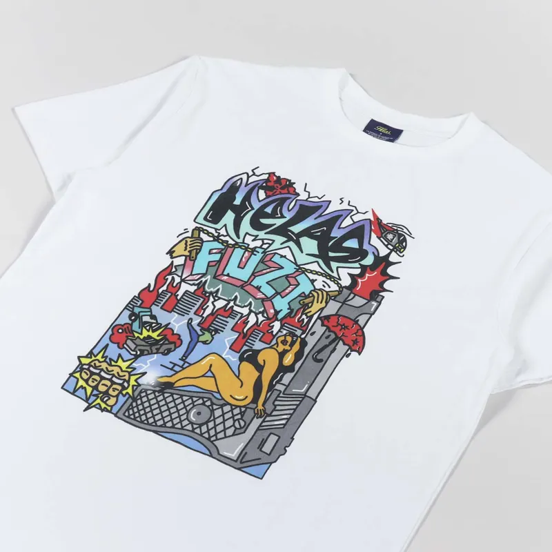Helas Fuzi Chaos T Shirt White-3