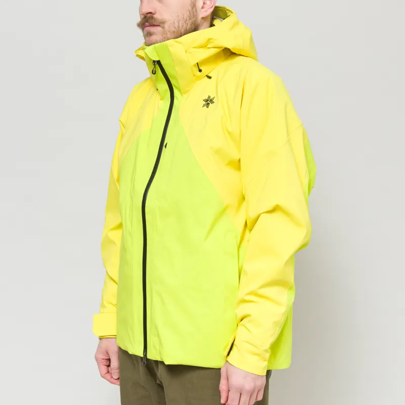 Goldwin Similar Color Jacket Lime Yellow-1