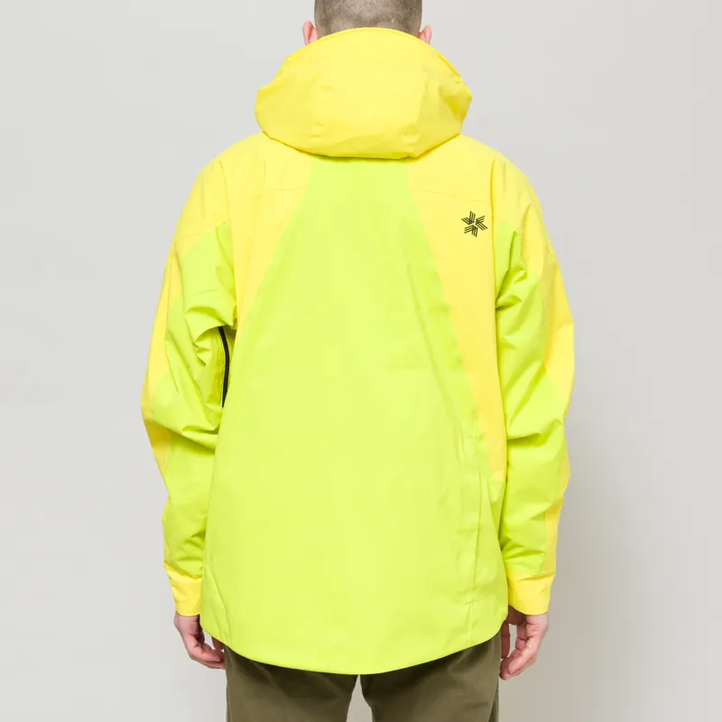 Goldwin Similar Color Jacket Lime Yellow-3