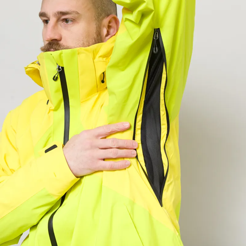 Goldwin Similar Color Jacket Lime Yellow-12