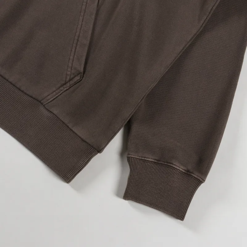 Gramicci One Point Hooded Sweat Brown Pigment-5