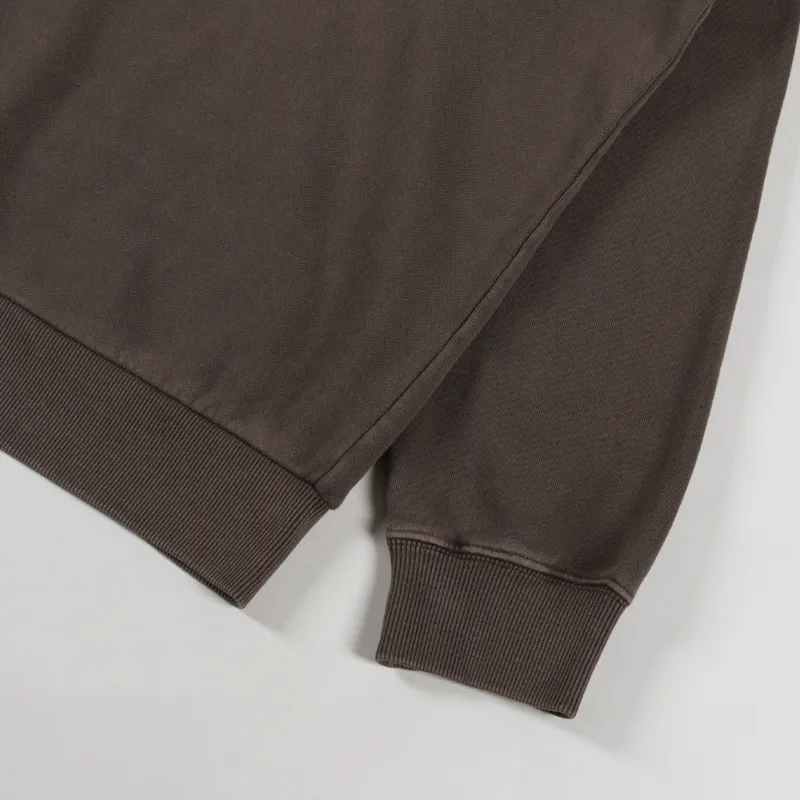 Gramicci One Point Hooded Sweat Brown Pigment-6