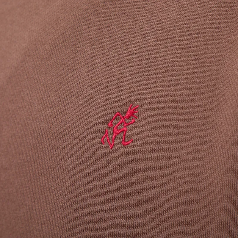 Gramicci One Point Crew Sweatshirt Brown-5