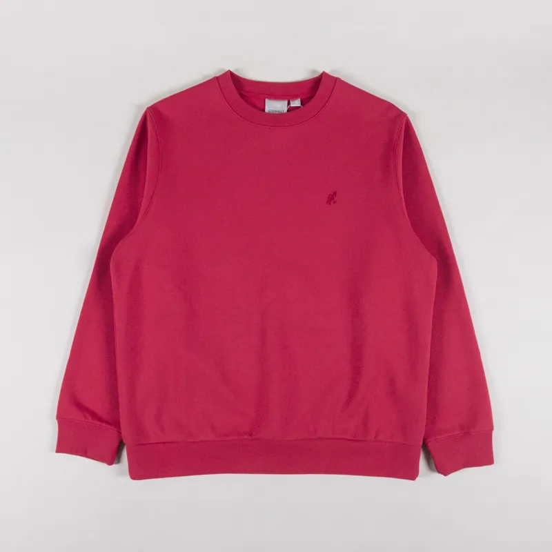 Gramicci One Point Crew Sweatshirt Crimson Red