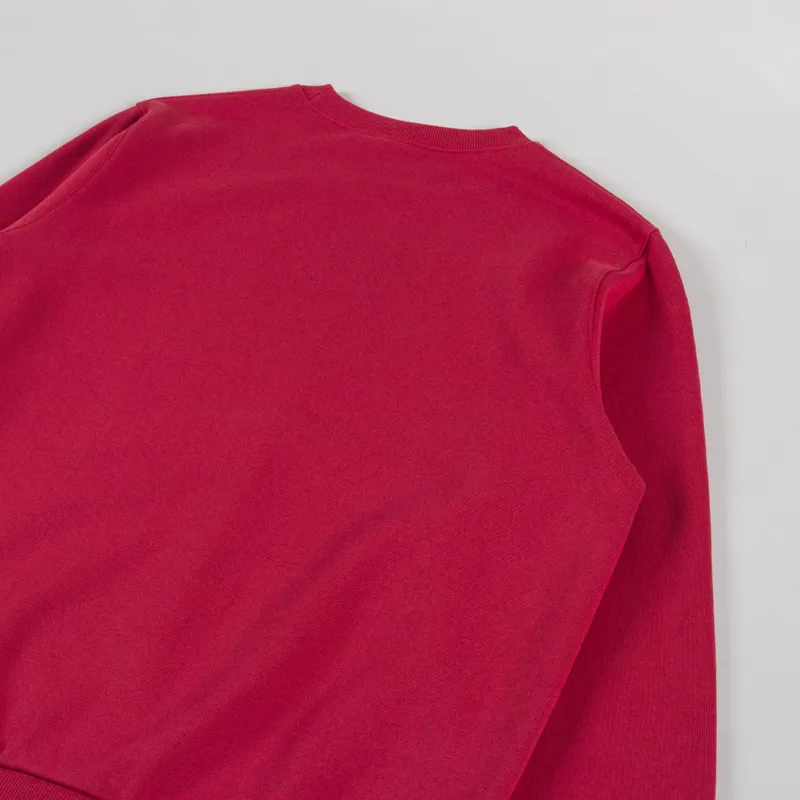 Gramicci One Point Crew Sweatshirt Crimson Red-3