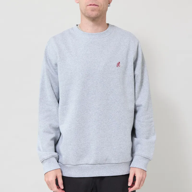 Gramicci One Point Crew Sweatshirt Grey Heather