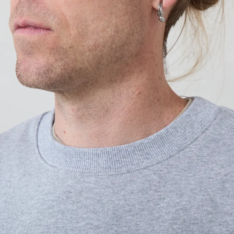 Gramicci One Point Crew Sweatshirt Grey Heather-3