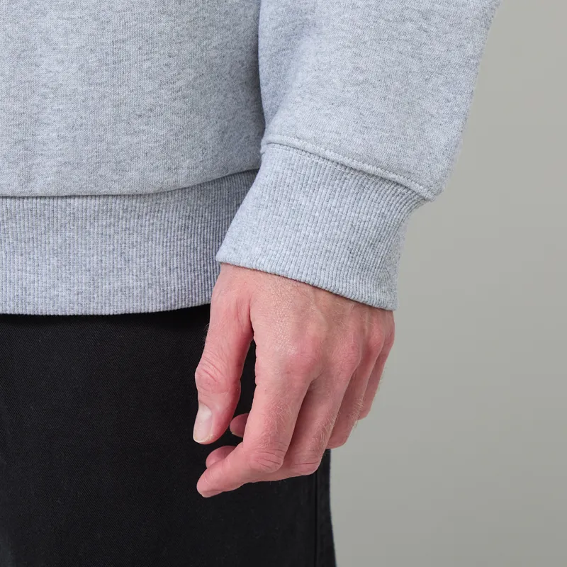 Gramicci One Point Crew Sweatshirt Grey Heather-6