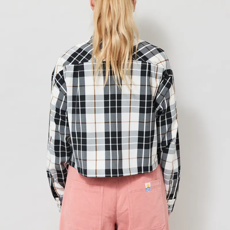 Fred Perry Womens Tartan Shirt Ecru-2
