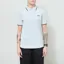 Fred Perry Womens Twin Tipped Polo Shirt Dusky Blue Snow White Black