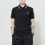 Fred Perry Womens Twin Tipped Polo Shirt Black Snow White Dusky Blue