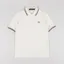 Fred Perry Womens Twin Tipped Polo Shirt Ecru Tennis Ball Yellow Anchor Grey