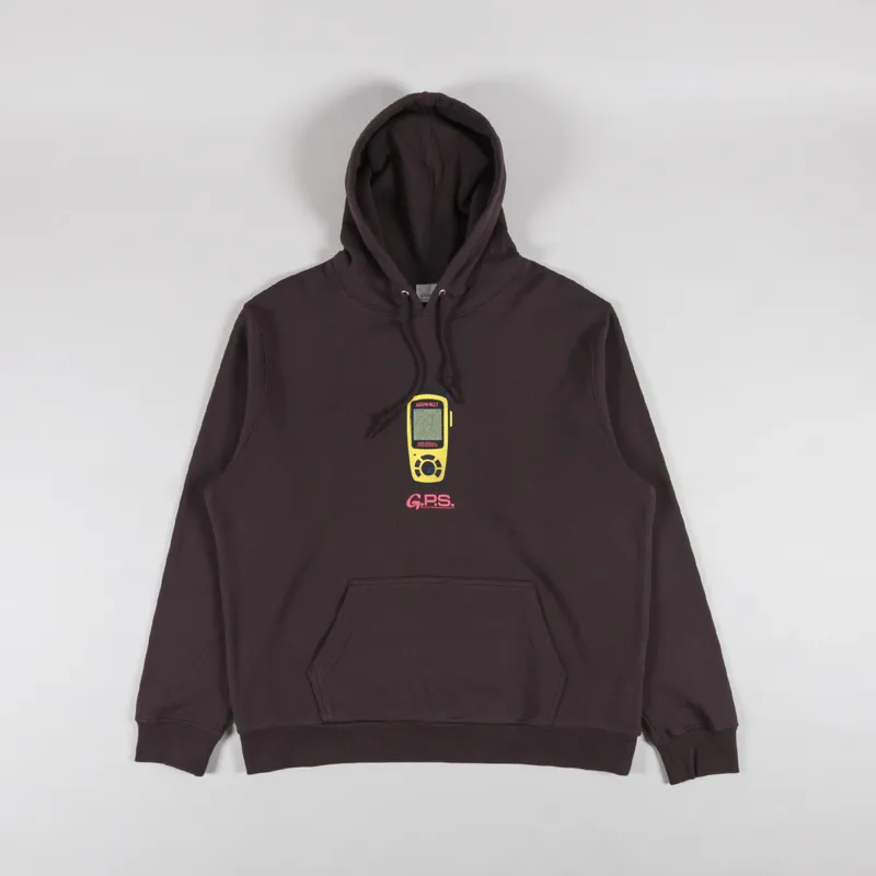 Gramicci GPS Hooded Sweatshirt Dark Brown