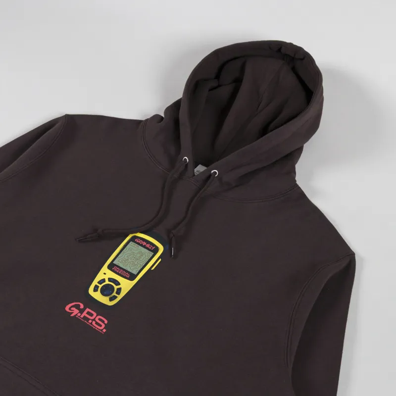Gramicci GPS Hooded Sweatshirt Dark Brown-2