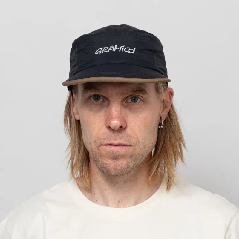 Gramicci Nylon 5 Panel Cap Black-1