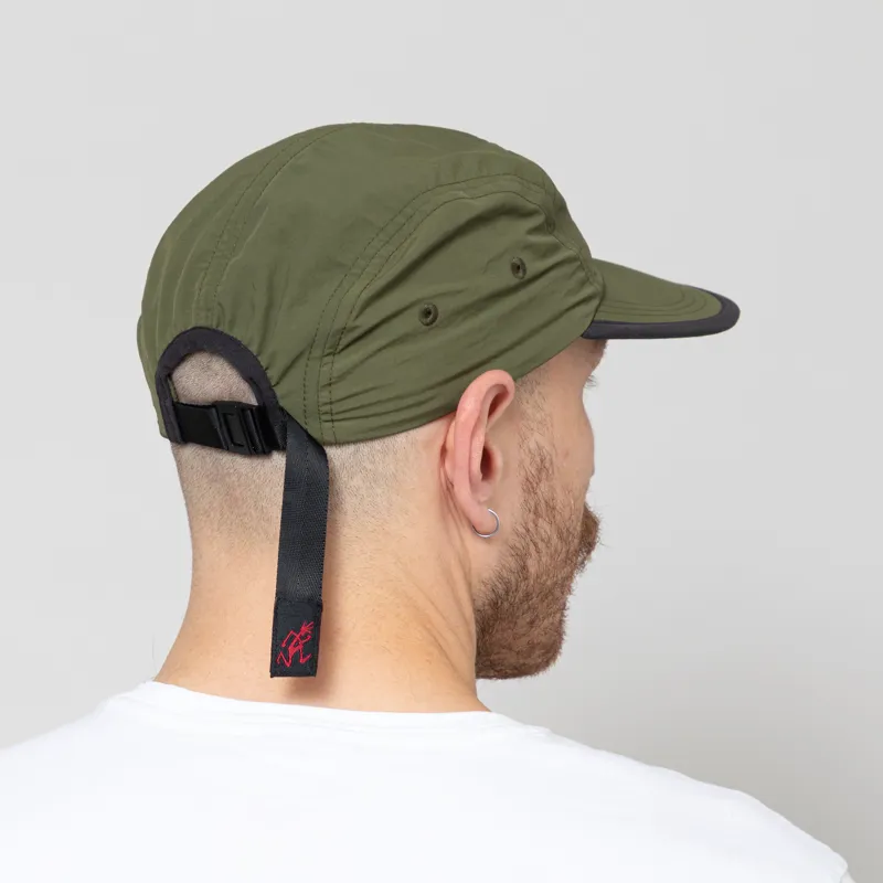 Gramicci Nylon 5 Panel Cap Olive-2