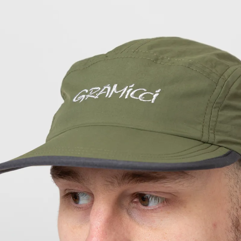 Gramicci Nylon 5 Panel Cap Olive-3