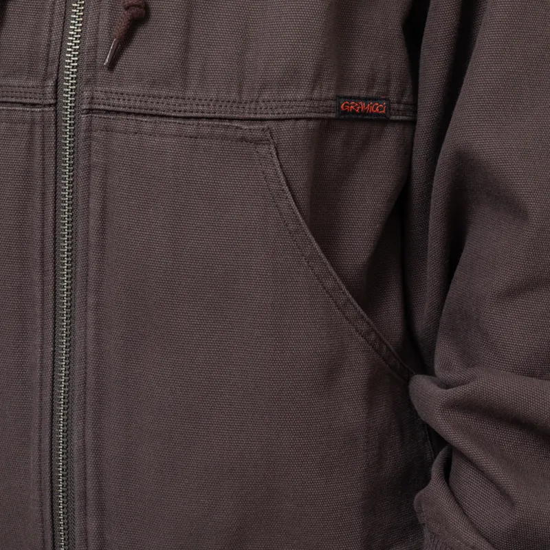 Gramicci El Cap Canvas Hooded Jacket Umber-11