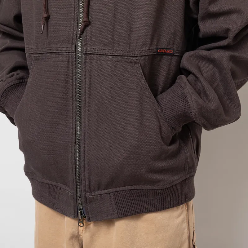 Gramicci El Cap Canvas Hooded Jacket Umber-9