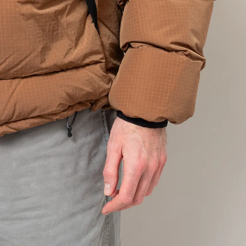 Gramicci Down Puffer Hooded Jacket Brown-11