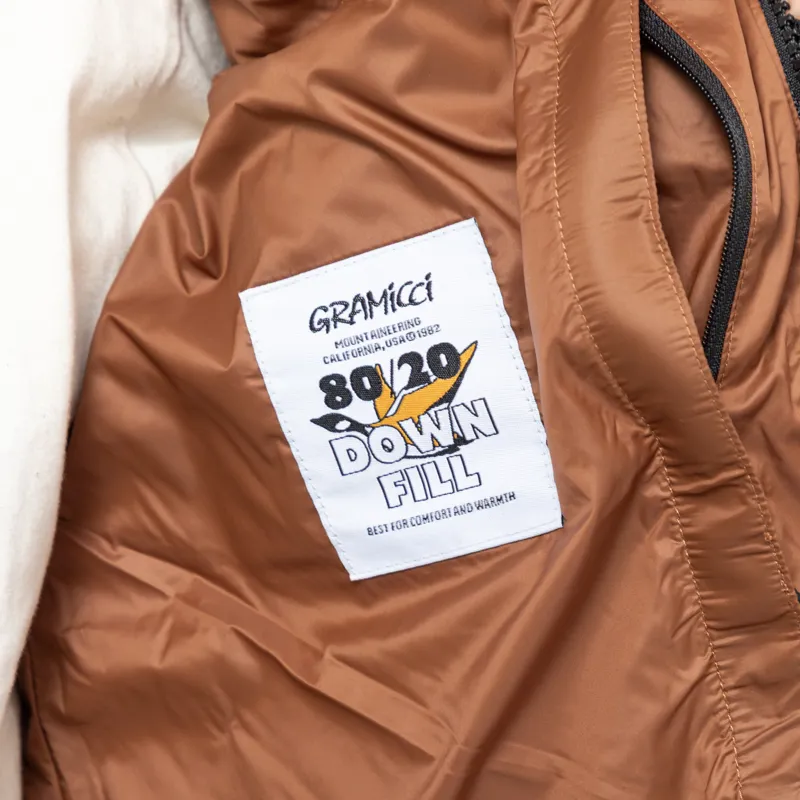 Gramicci Down Puffer Hooded Jacket Brown-10