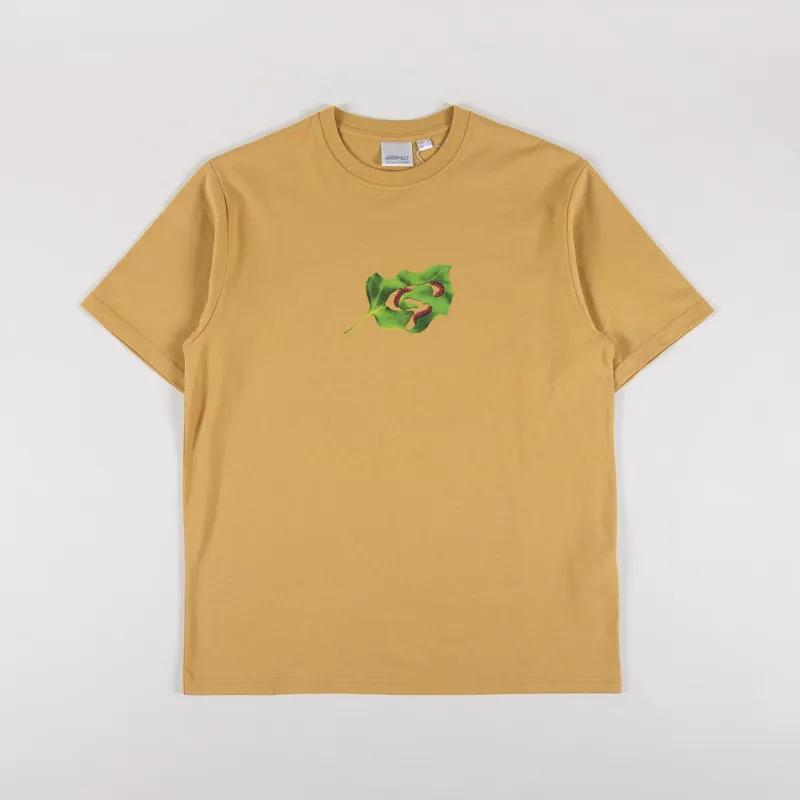 Gramicci Leaf T Shirt Mustard