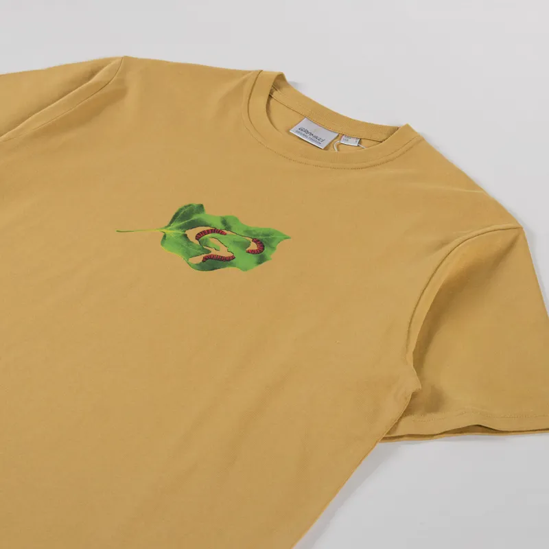 Gramicci Leaf T Shirt Mustard-1